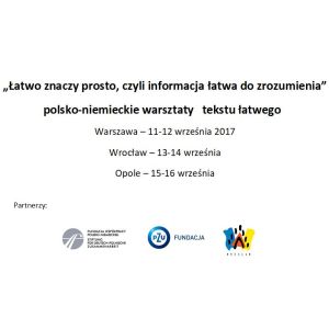Polsko-niemieckie warsztaty tekstu łatwego